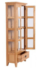 1 Drawer 2 Door Glazed Display Cabinet