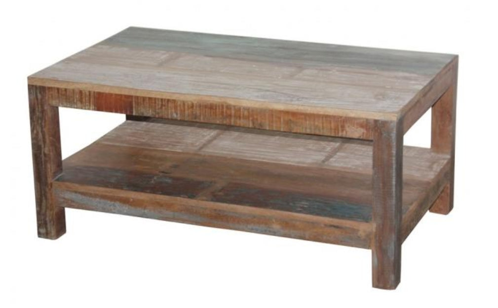 Reclaimed Coffee Table with Shelf