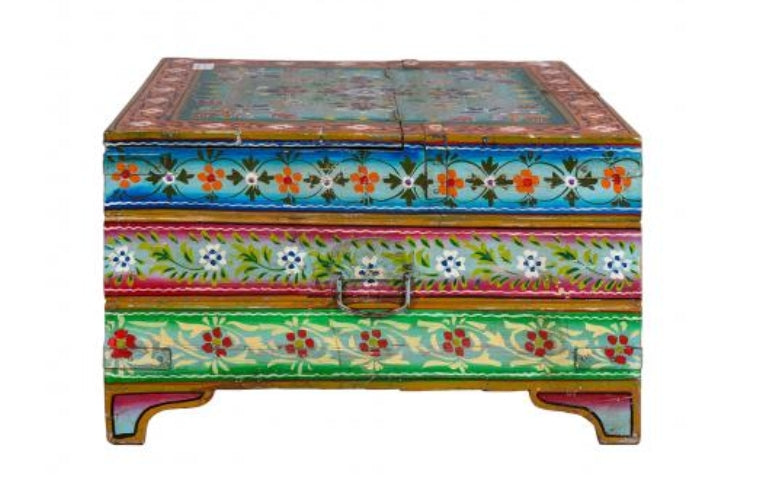 Vintage Hand Painted Coffee Table