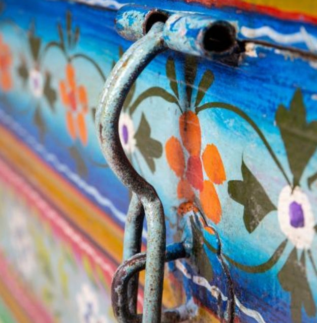 Vintage Hand Painted Coffee Table