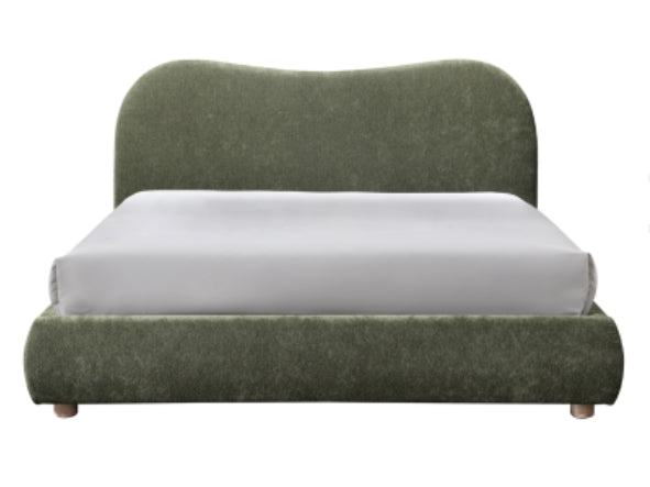 Wave Beds in Olive Soft Weave - King Size