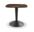 Iona Small Square Dining Table - Black/ Brown