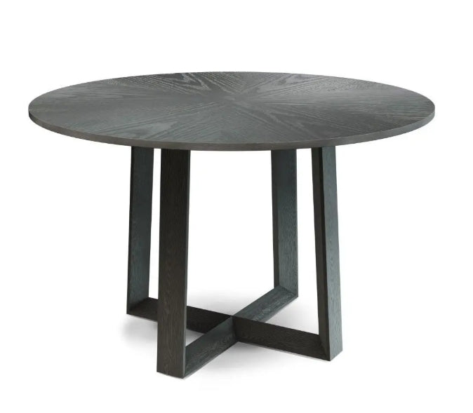 Cadiz Large Round Dining Table - Black