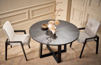 Cadiz Large Round Dining Table - Black