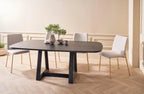 Cadiz Large Rectangular Dining Table - Black