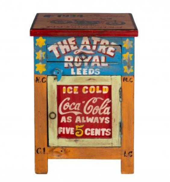 Hand Painted Vintage Cabinet