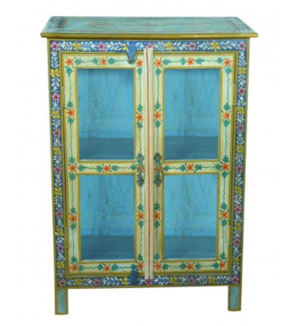 Hand Painted 2 Door Cabinet
