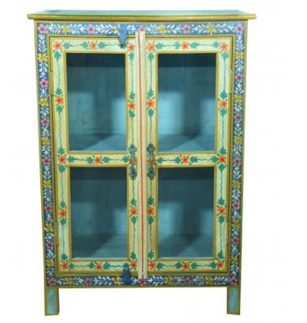 Hand Painted 2 Door Cabinet