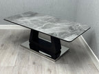 Zermatt Coffee Table Grey Ceramic side view
