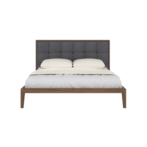 Calla Beds in Walnut/Grey - Double