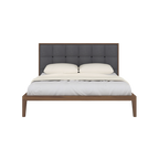 Calla Beds in Walnut/Grey - Double